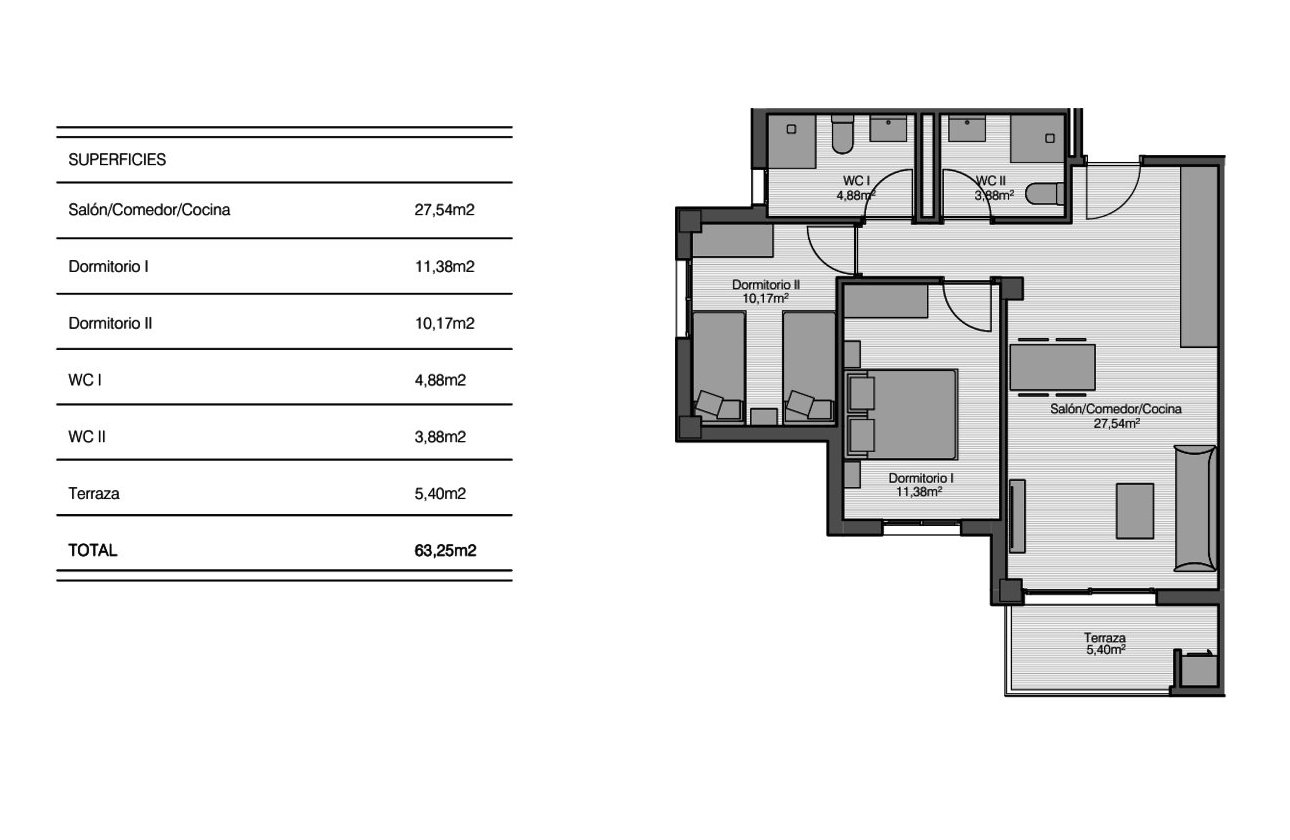 Herverkoop - Appartement -
San Miguel de Salinas - Inland
