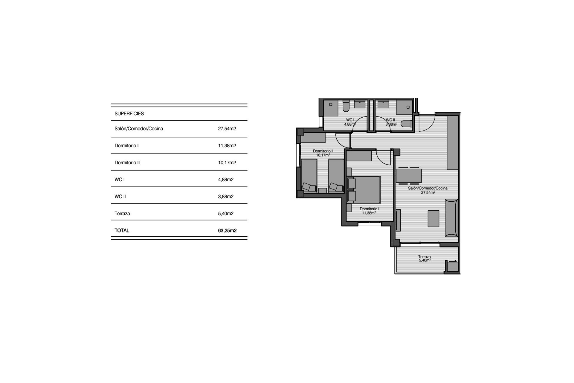 Herverkoop - Appartement -
San Miguel de Salinas - Inland