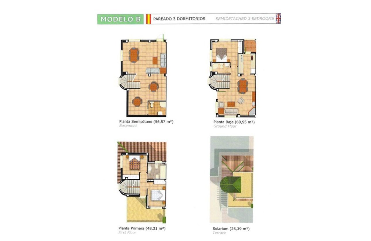 Herverkoop - Town House -
Ciudad Quesada - Costa Blanca