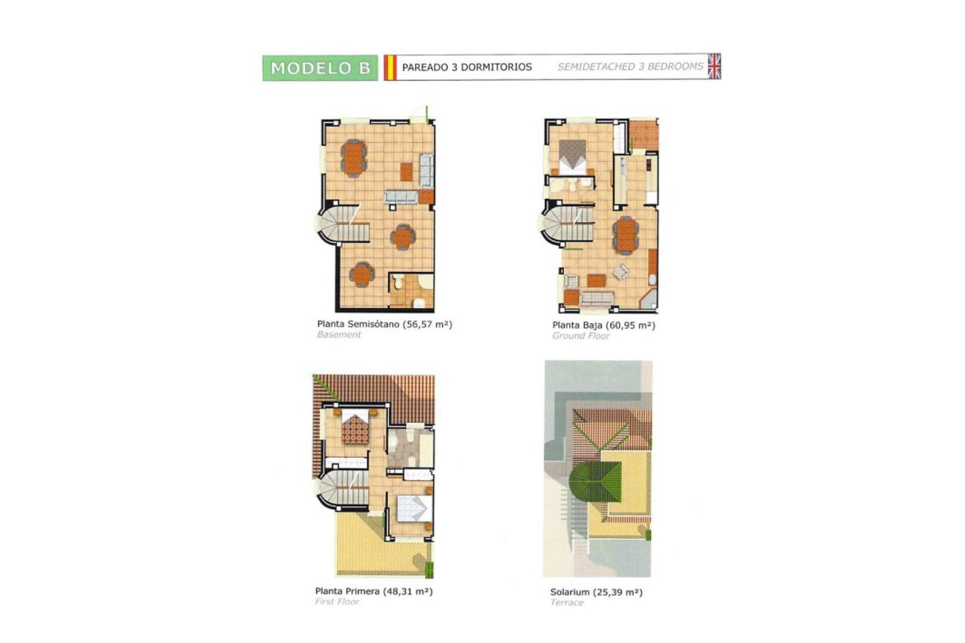 Herverkoop - Town House -
Ciudad Quesada - Costa Blanca