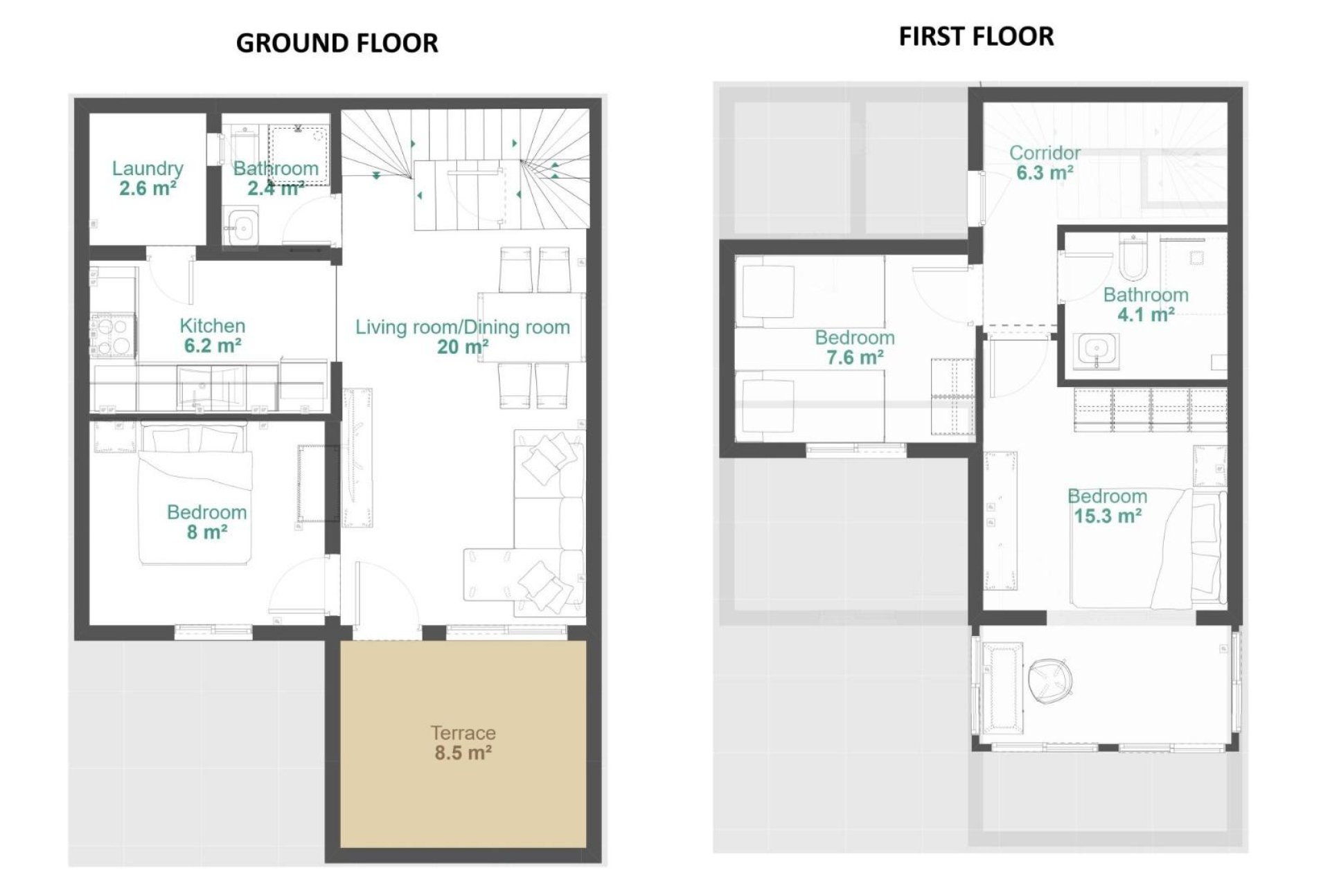 Herverkoop - Town House -
Orihuela Costa - Los Balcones