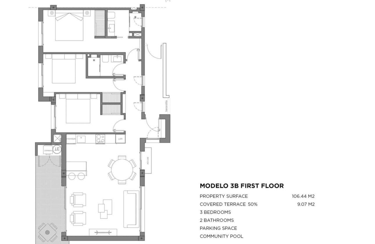 New Build - Apartment -
Los Alcazares - Parque Diana