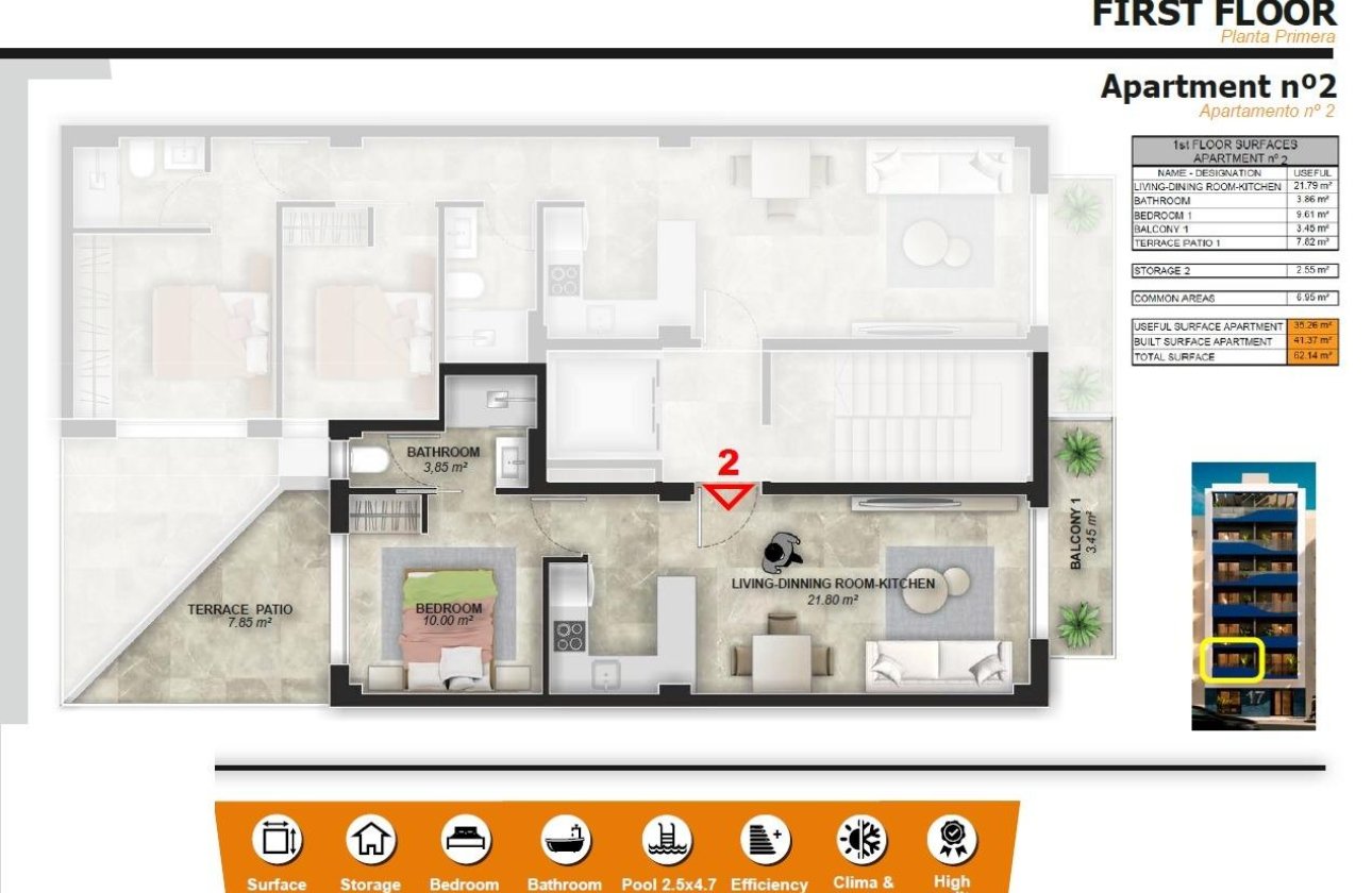 New Build - Apartment -
Torrevieja - Playa del Acequión