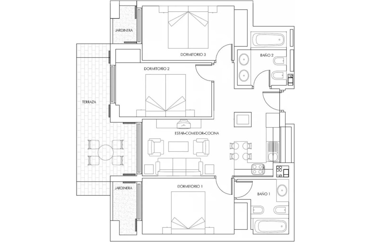 New Build - Apartment -
Vera - Puerto del Rey