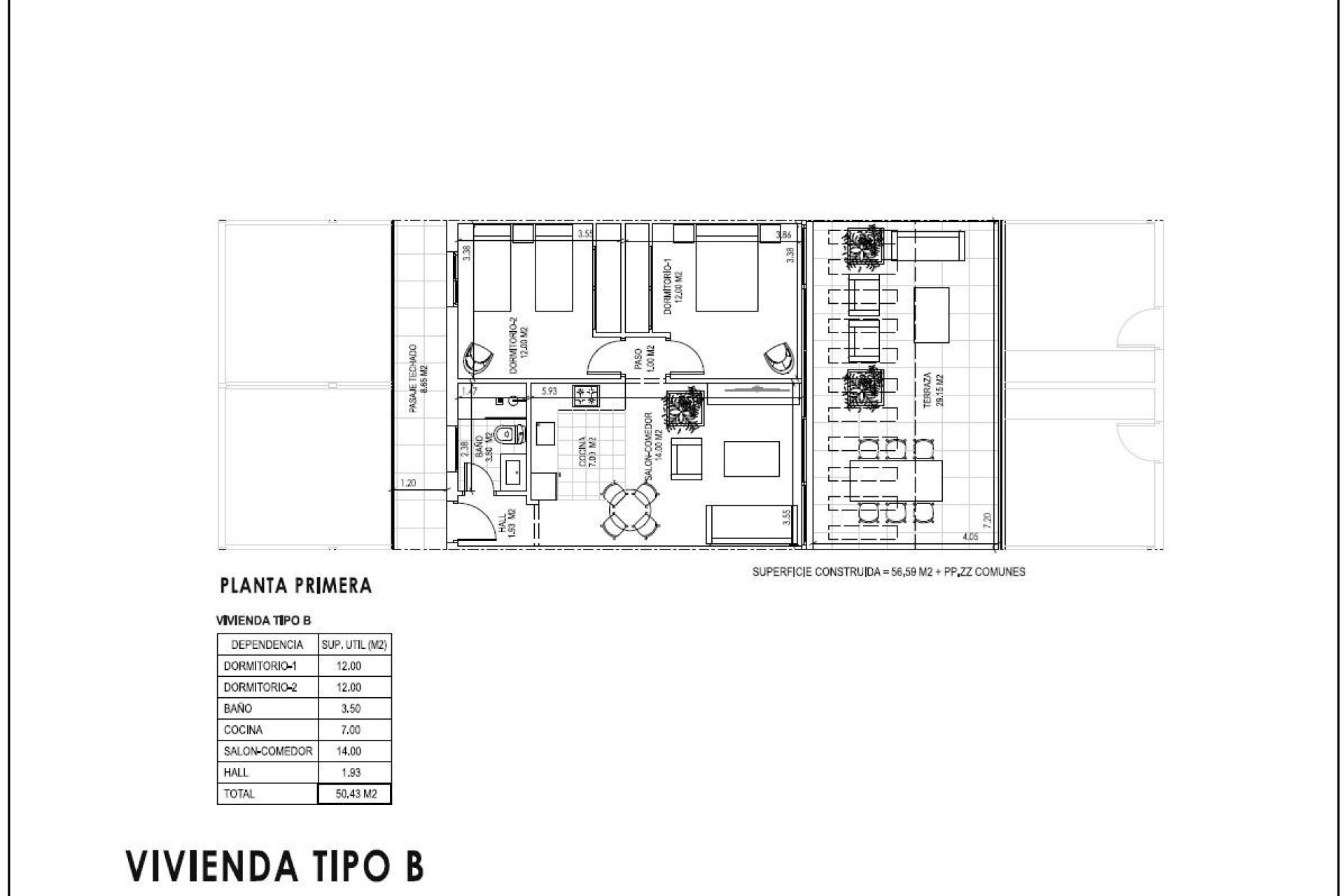 New Build - Apartment -
Vera - Vera Playa