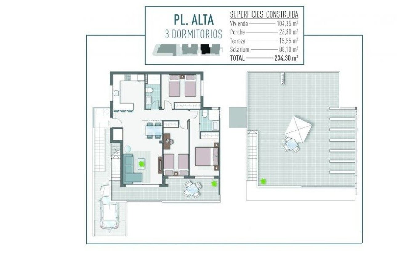 New Build - Bungalow -
Pilar de la Horadada - La Rambla