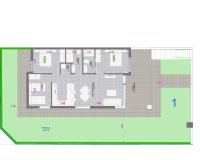 New Build - Bungalow -
Pilar de la Horadada - pueblo