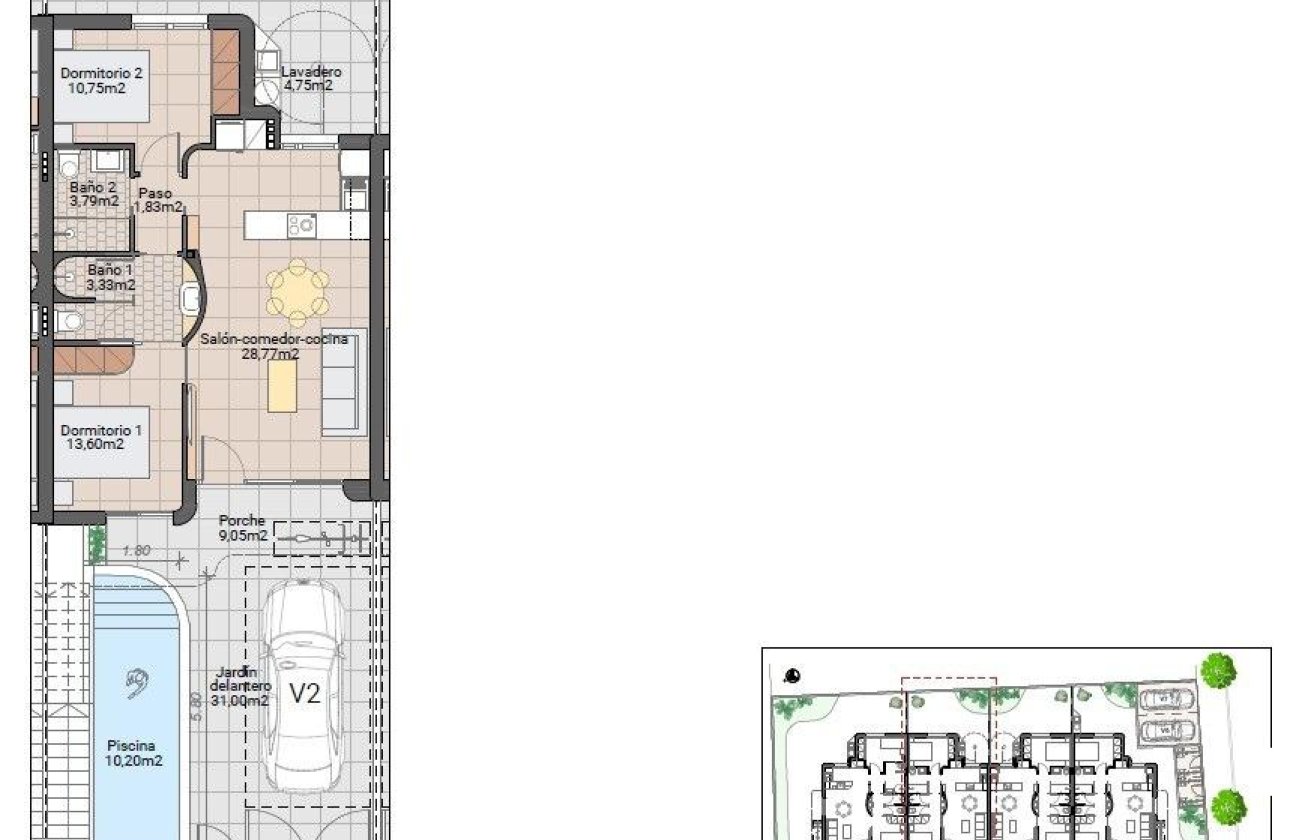 New Build - Bungalow -
Pilar de la Horadada - pueblo