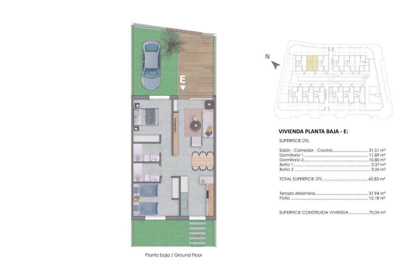 New Build - Bungalow -
Pilar de la Horadada - pueblo