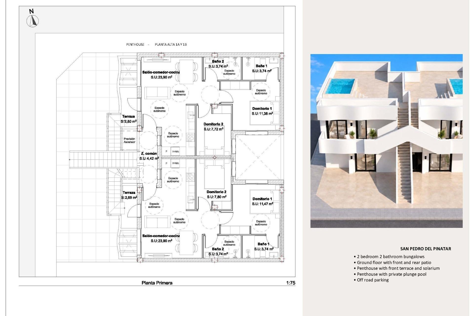 New Build - Bungalow -
San Pedro del Pinatar - Los Peñascos