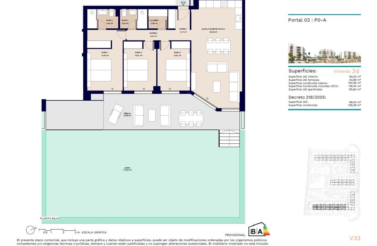 New Build - Ground floor apartment -
Almerimar