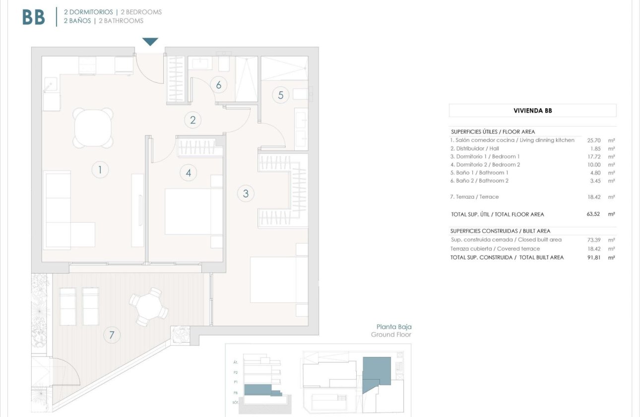 New Build - Ground floor apartment -
Benijofar - Pueblo