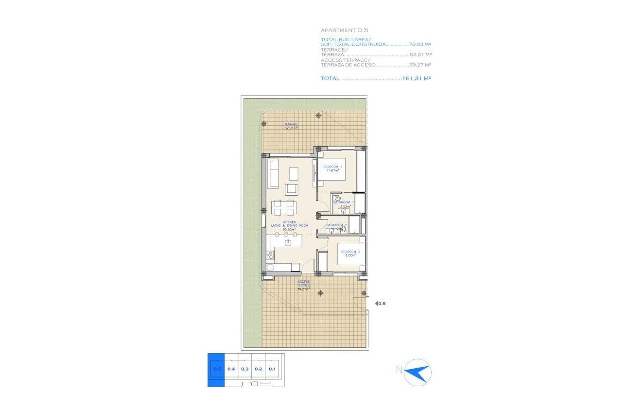 New Build - Ground floor apartment -
Los Alcazares - Serena Golf