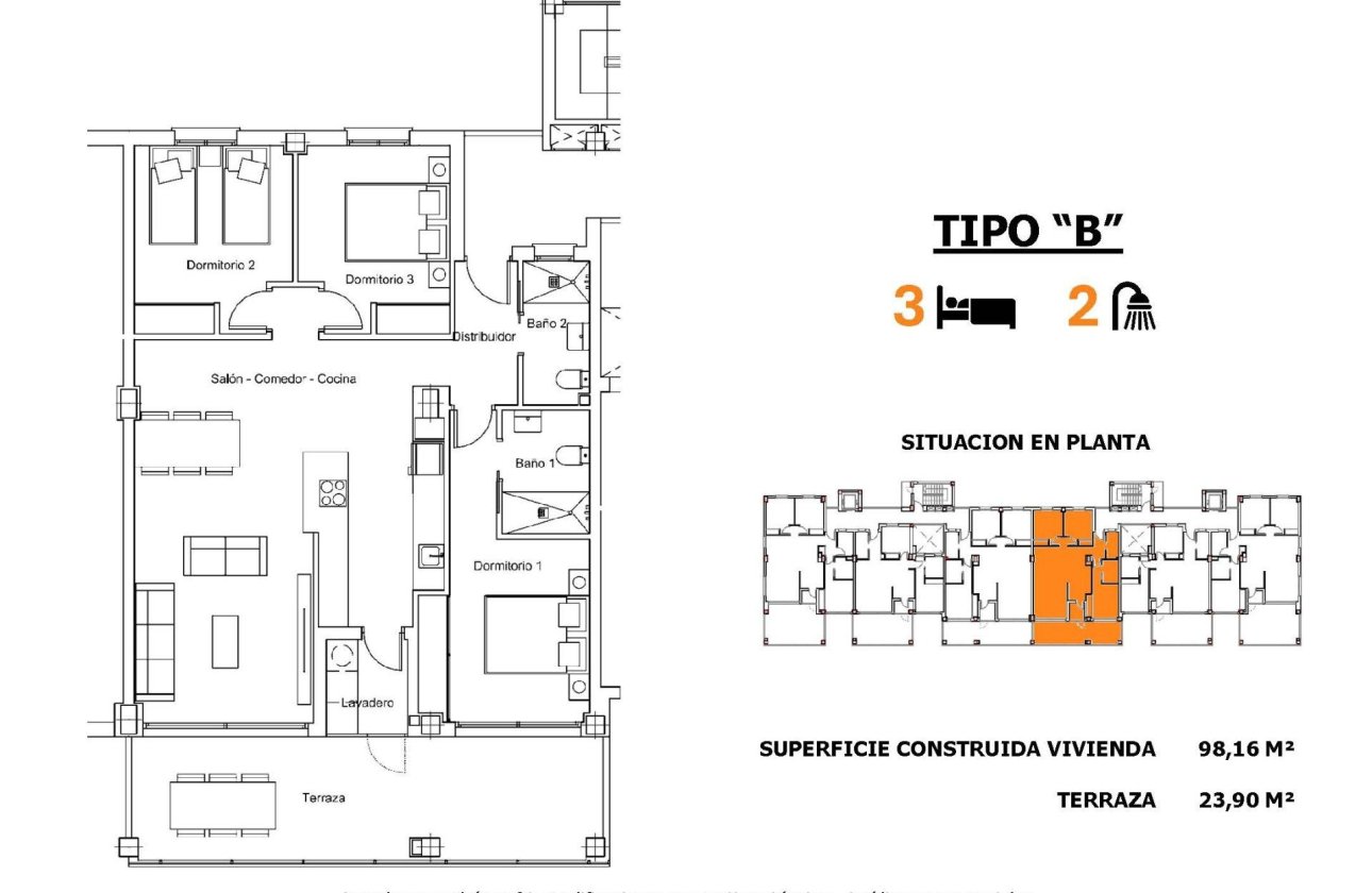 New Build - Ground floor apartment -
San Miguel de Salinas - Pueblo