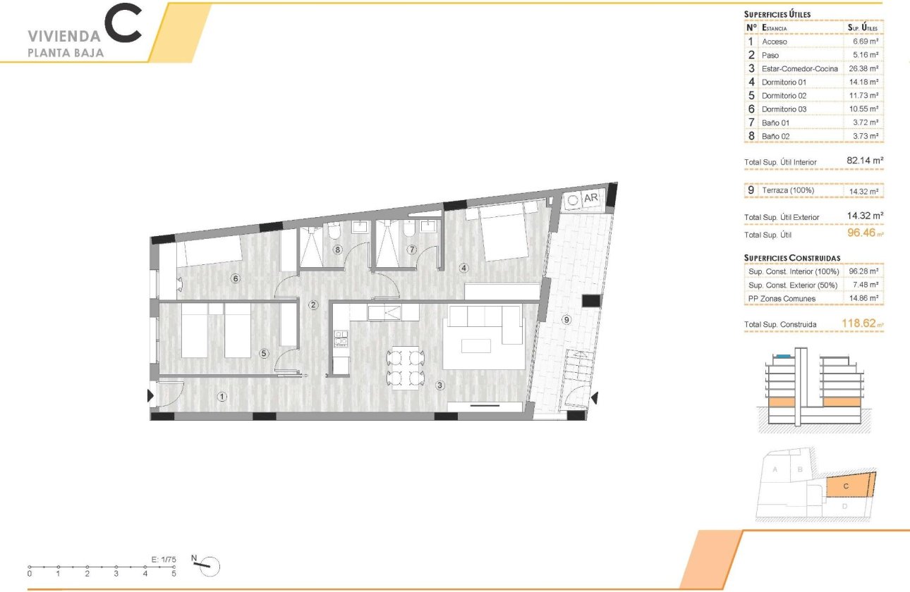 New Build - Ground floor apartment -
Torrevieja - Centro