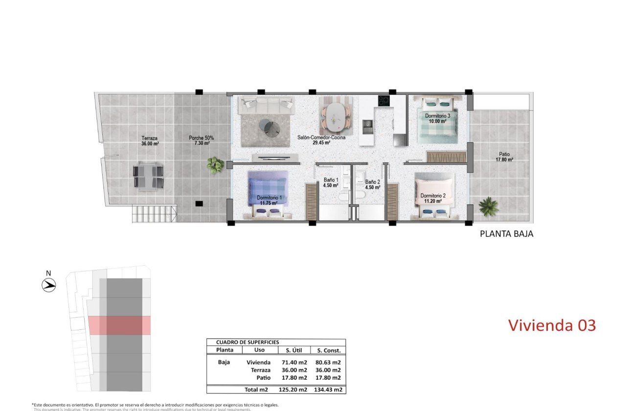 New Build - Ground Floor Bungalow -
Pilar de la Horadada - pueblo