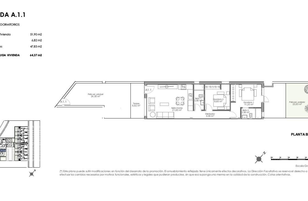 New Build - Ground Floor Bungalow -
Puerto de Mazarron - Playa Negra