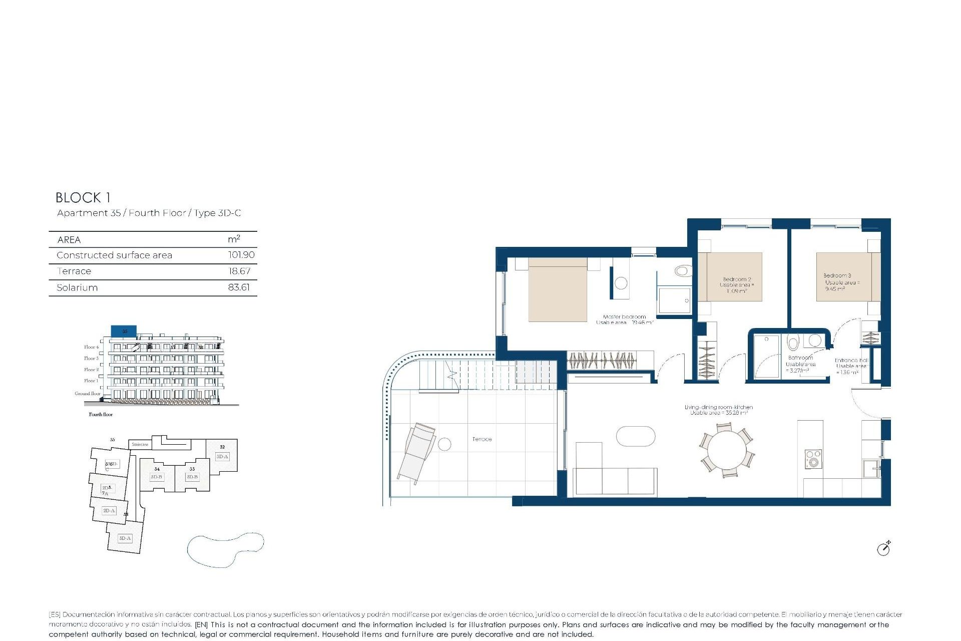 New Build - Penthouse -
Baños y Mendigo - El Valle Golf
