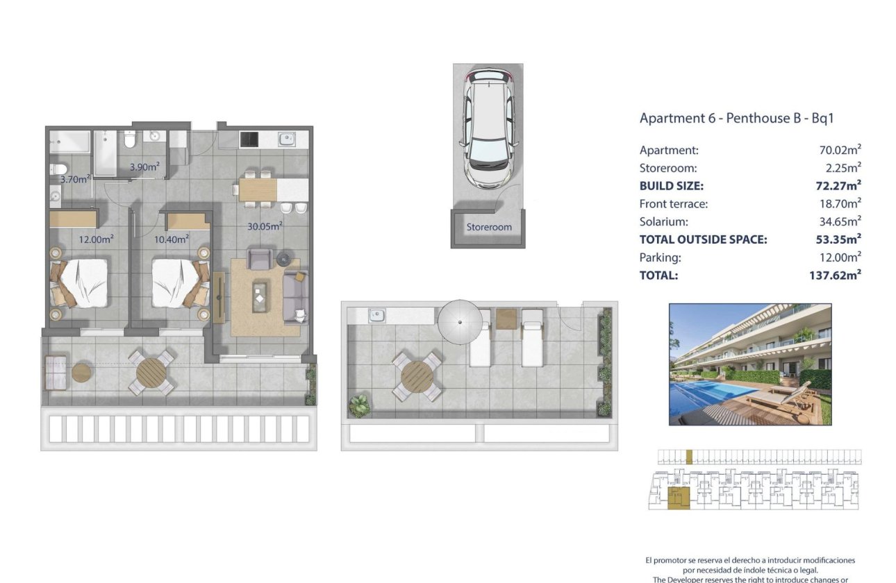 New Build - Penthouse -
Los Alcazares - Los Narejos