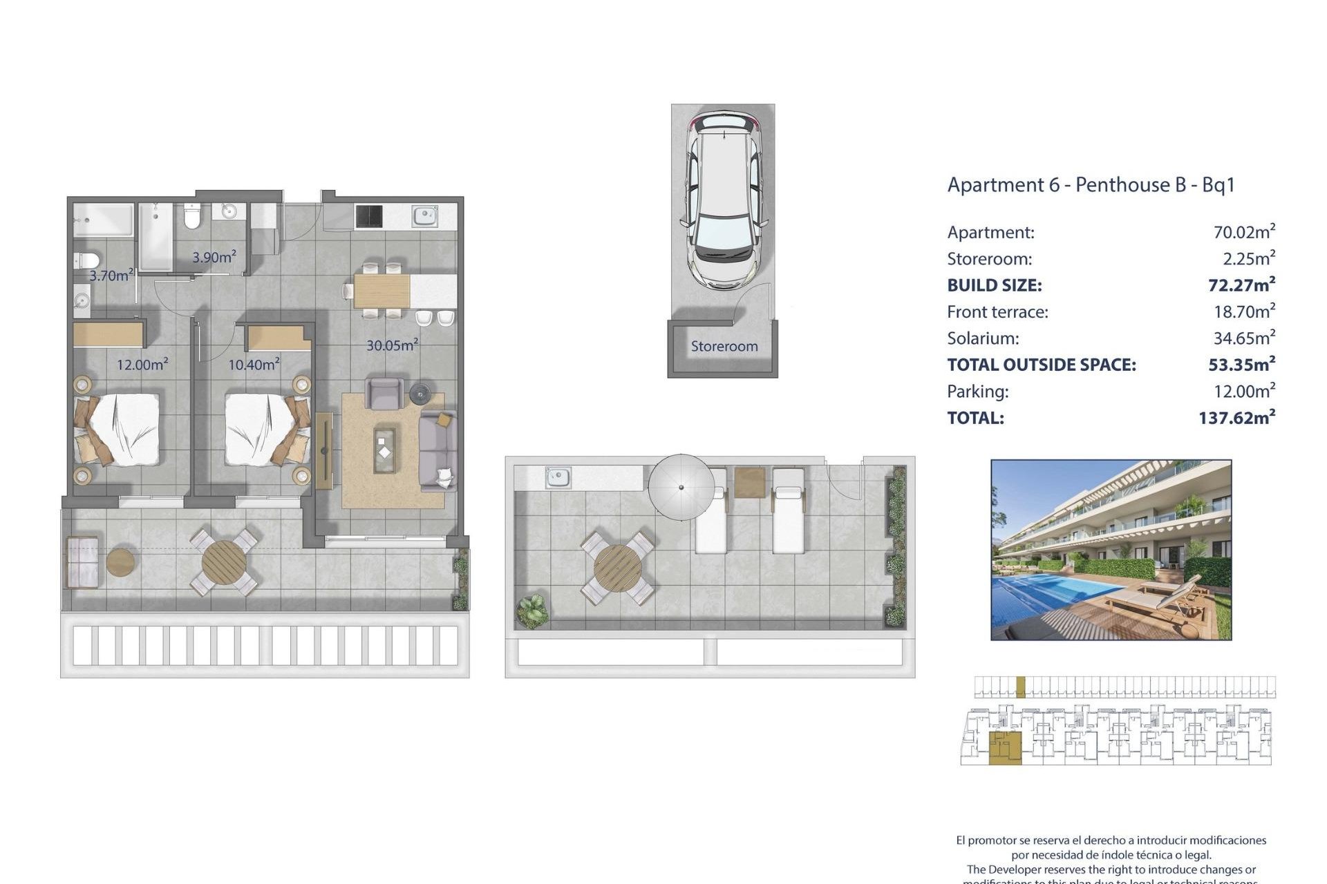 New Build - Penthouse -
Los Alcazares - Los Narejos