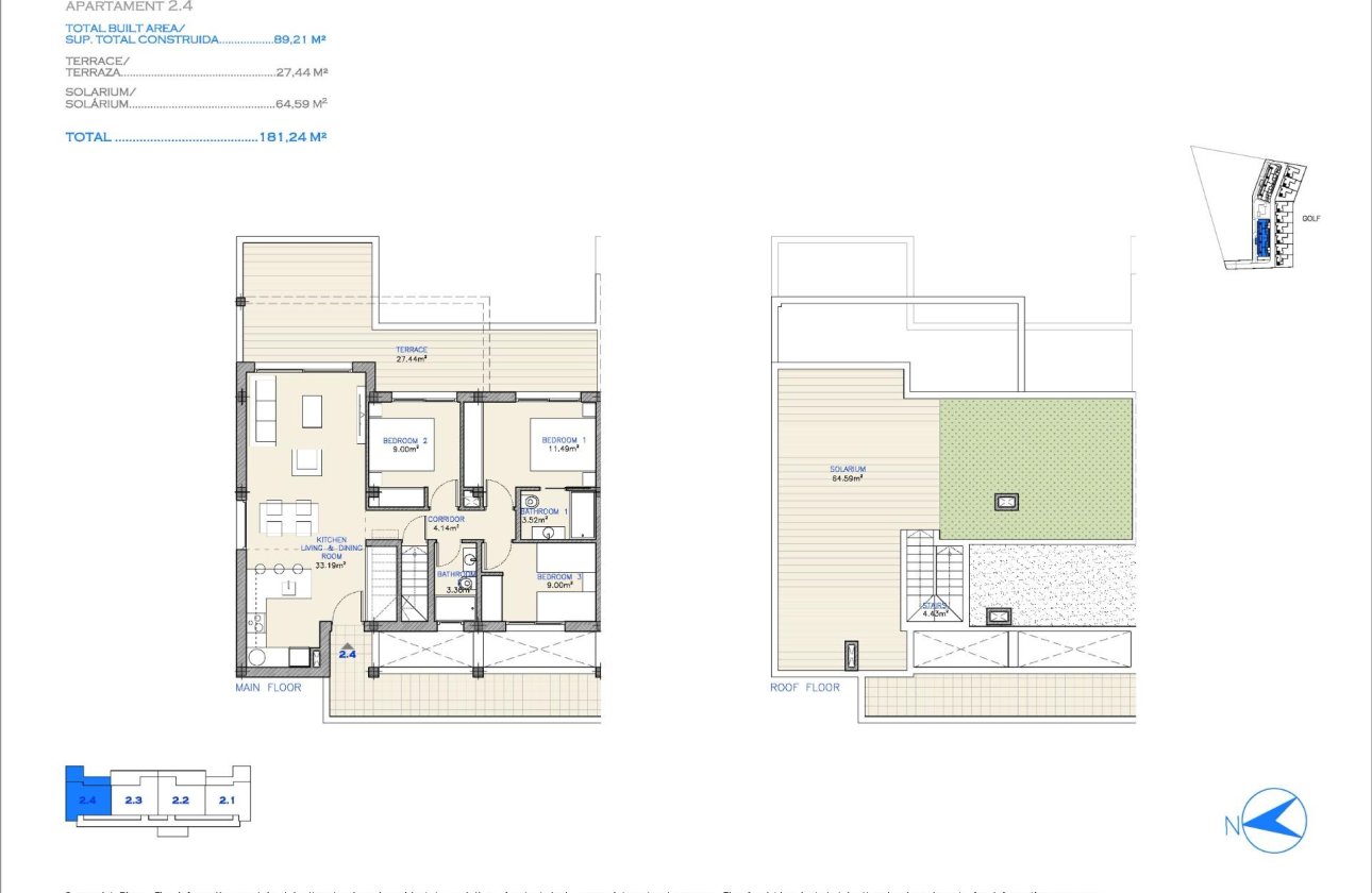 New Build - Penthouse -
Los Alcazares - Serena Golf