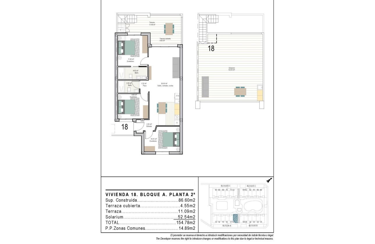 New Build - Penthouse -
Torre Pacheco - San Cayetano