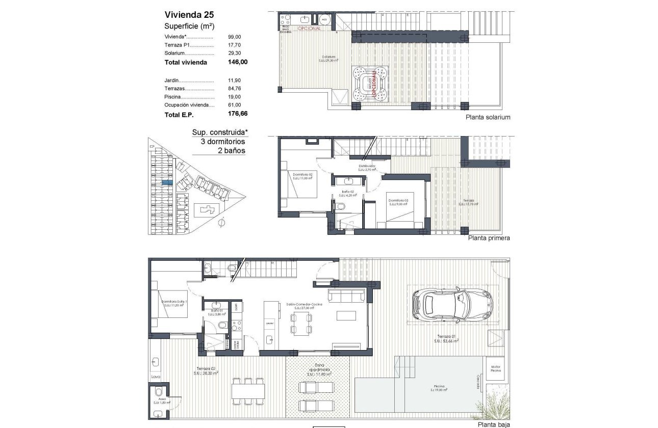 New Build - Quad House -
Los Alcazares - Serena Golf