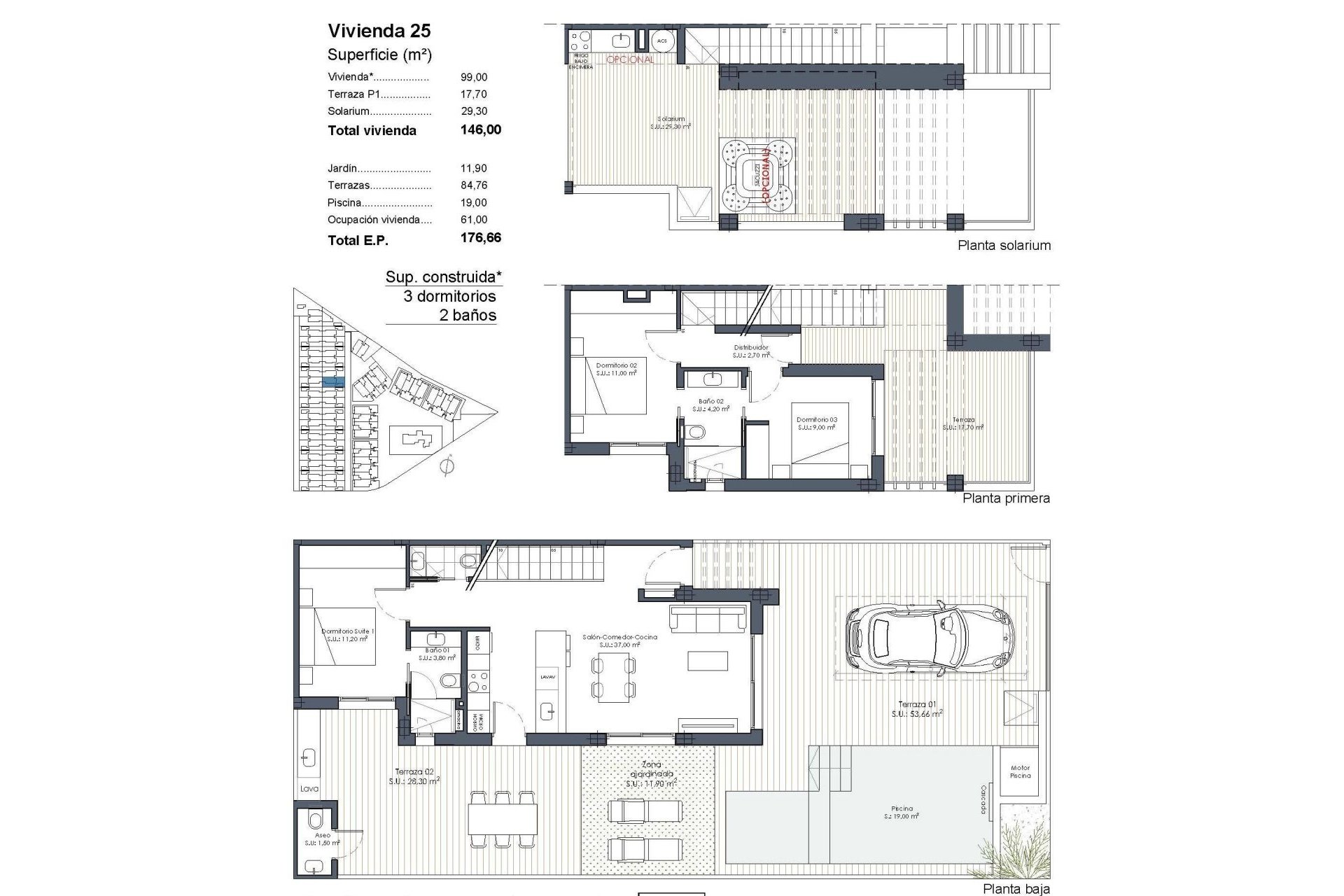 New Build - Quad House -
Los Alcazares - Serena Golf
