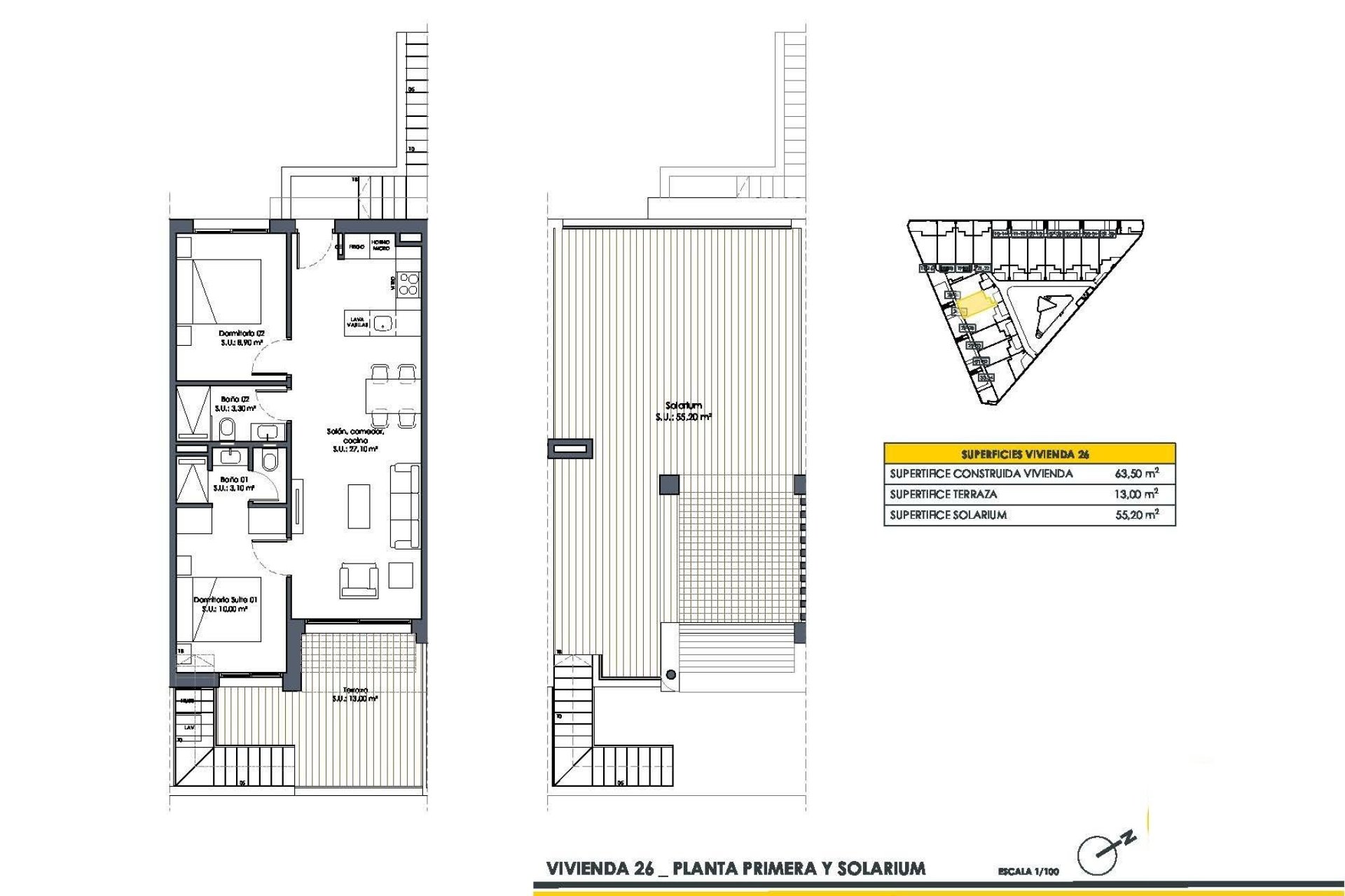 New Build - Top Floor Bungalow -
San Fulgencio - Pueblo