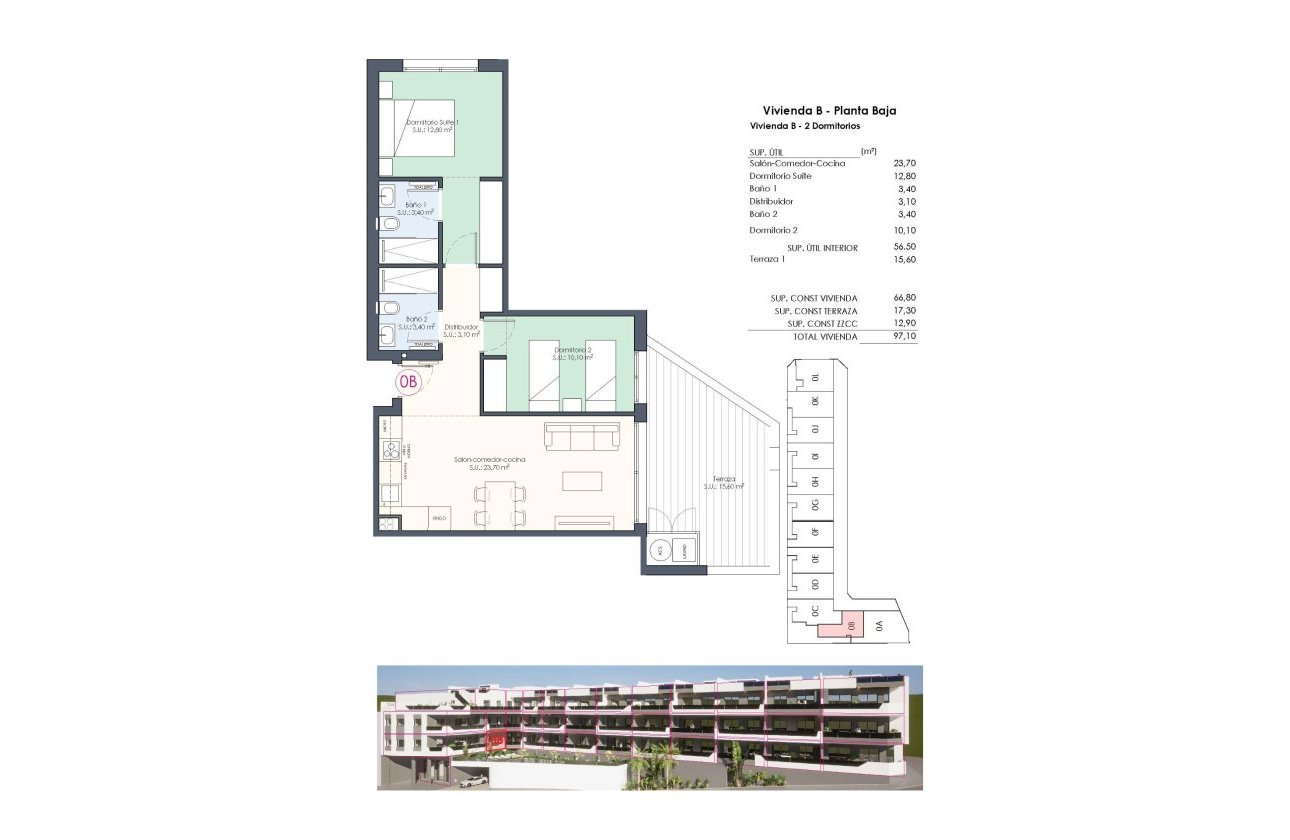 Nieuwbouw Woningen - Appartement -
Benijofar - Pueblo