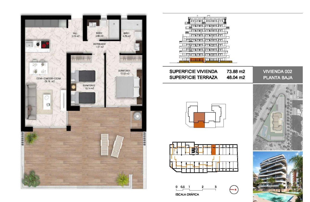 Nieuwbouw Woningen - Appartement -
Guardamar del Segura - Puerto