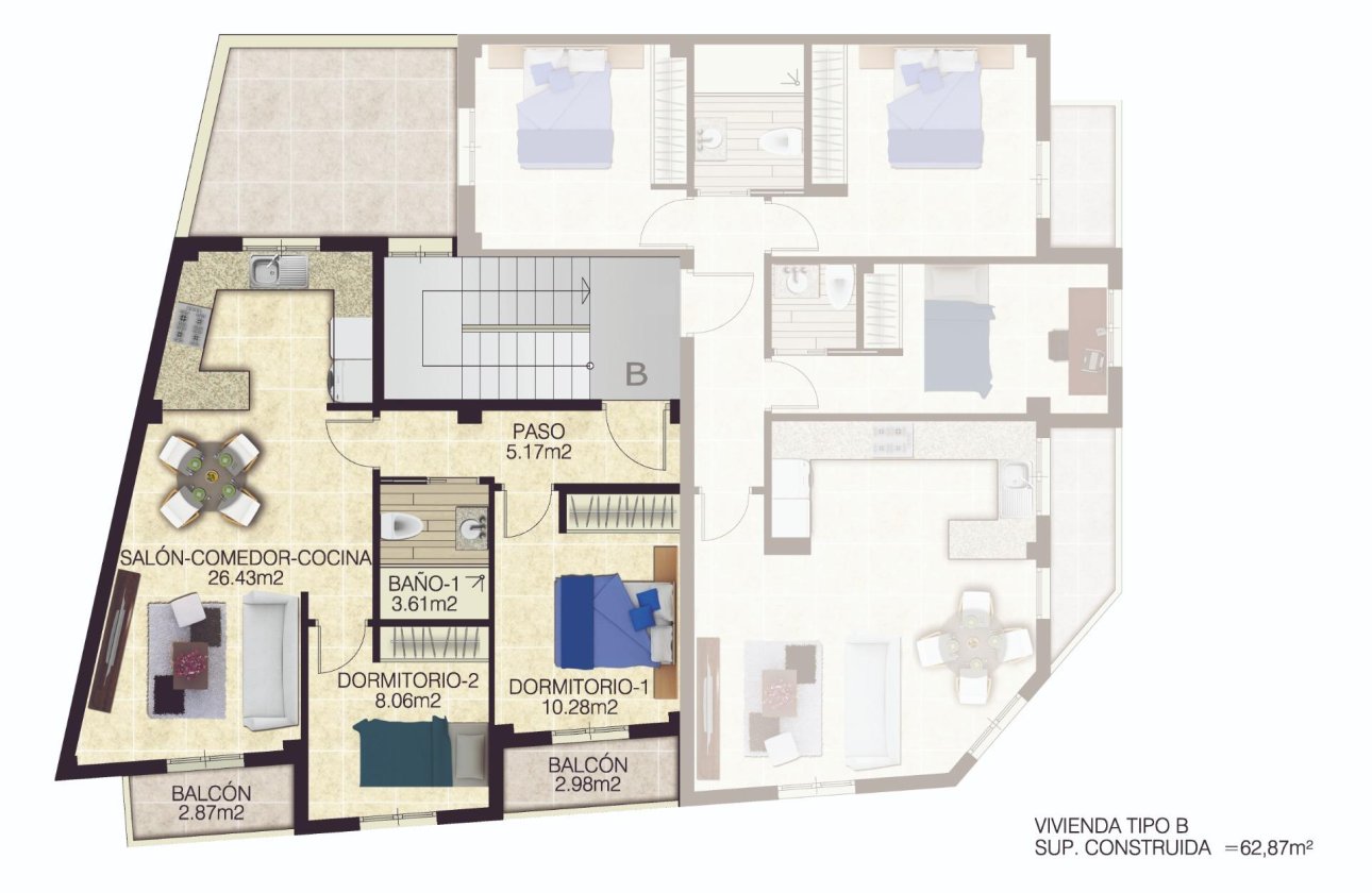 Nieuwbouw Woningen - Appartement -
Jacarilla - pueblo