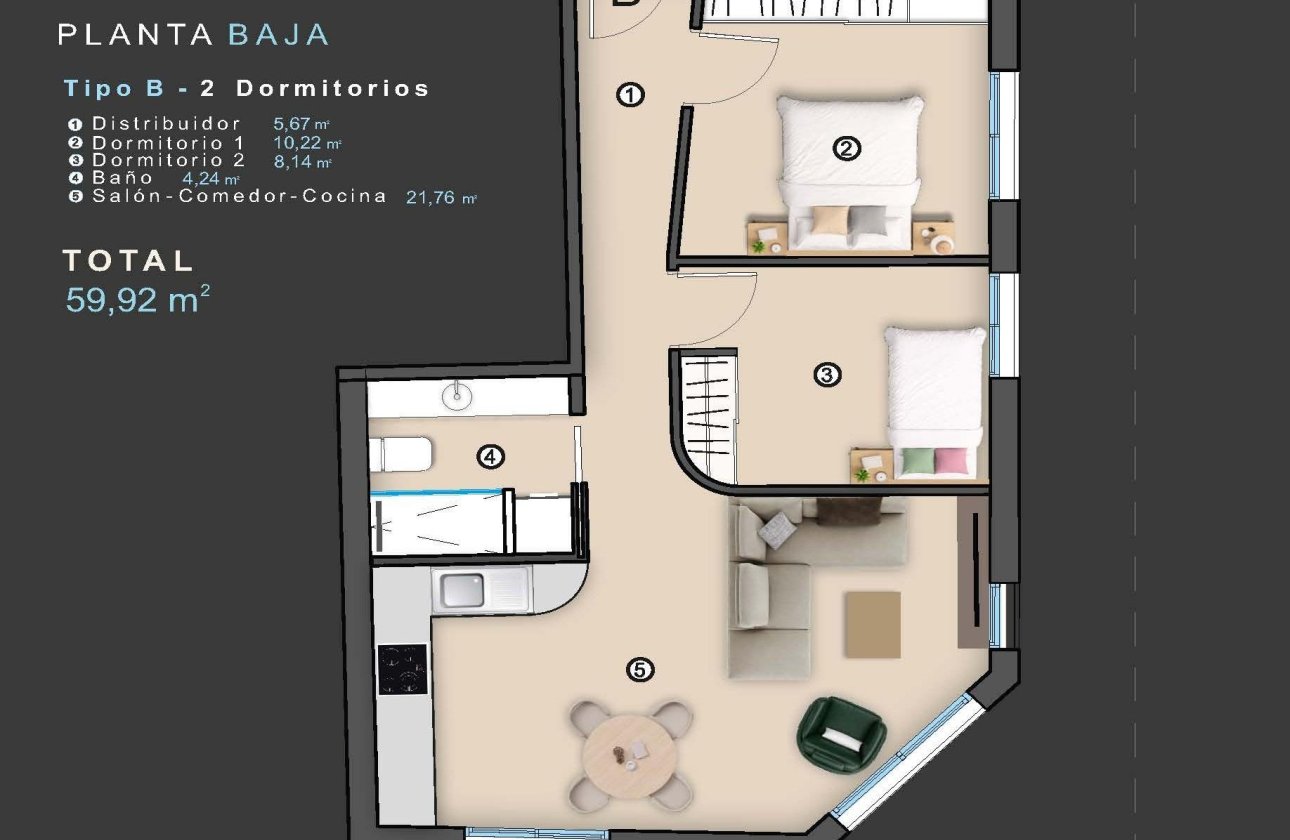 Nieuwbouw Woningen - Appartement -
Torrevieja - Centro