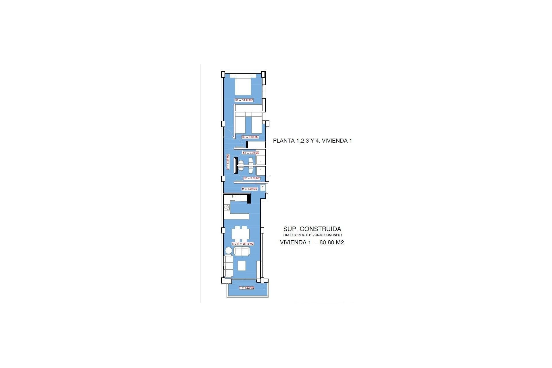 Nieuwbouw Woningen - Appartement -
Torrevieja - Playa El Acequión