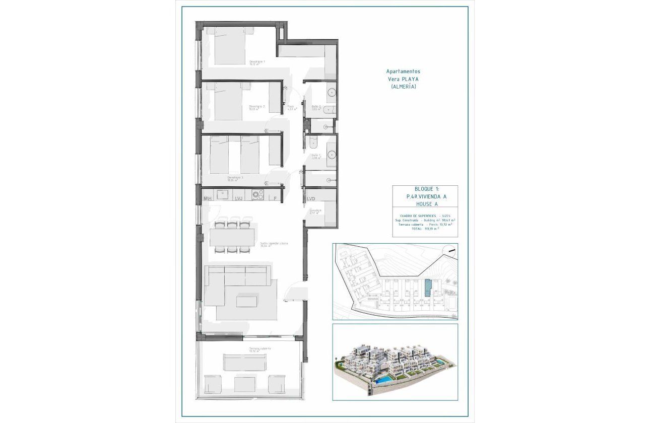 Nieuwbouw Woningen - Appartement -
Vera - Pueblo Salinas