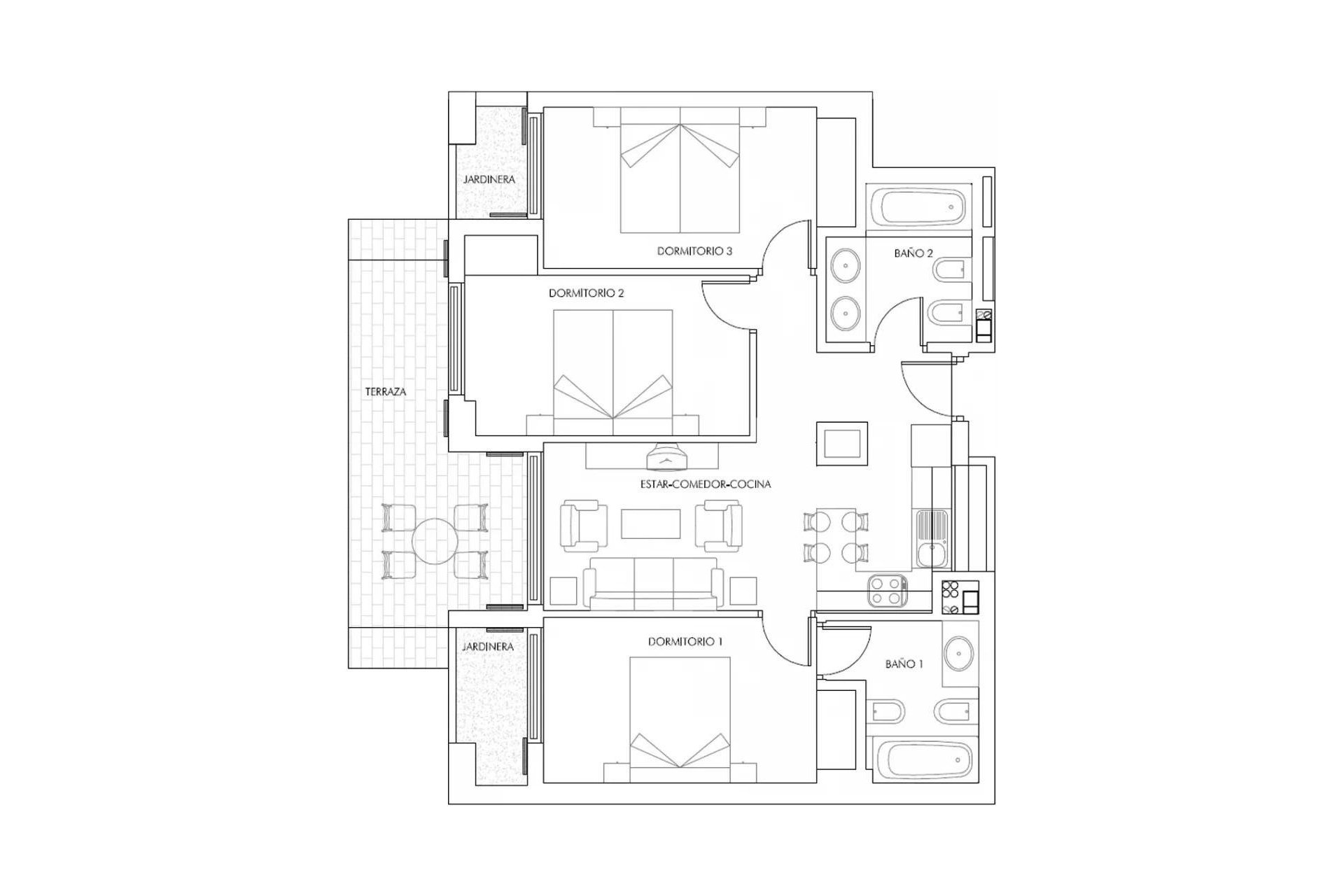 Nieuwbouw Woningen - Appartement -
Vera - Puerto del Rey