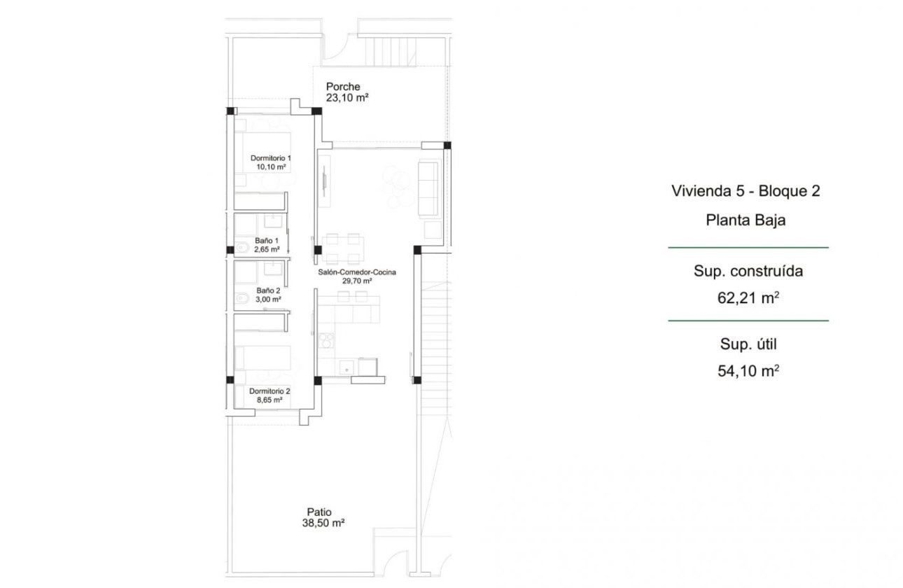 Nieuwbouw Woningen - Bungalow -
Orihuela Costa - PAU 26