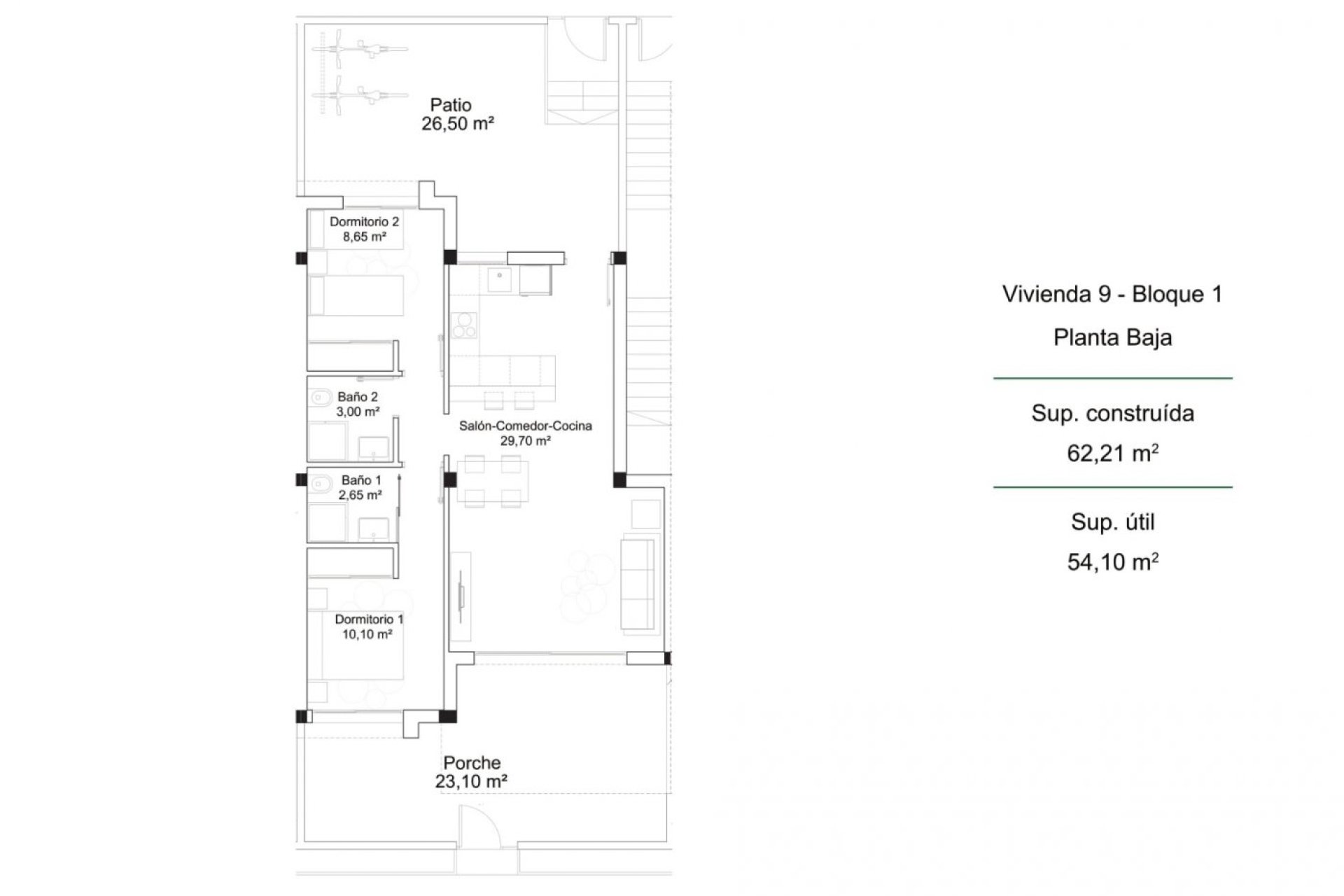 Nieuwbouw Woningen - Bungalow -
Orihuela Costa - PAU 26