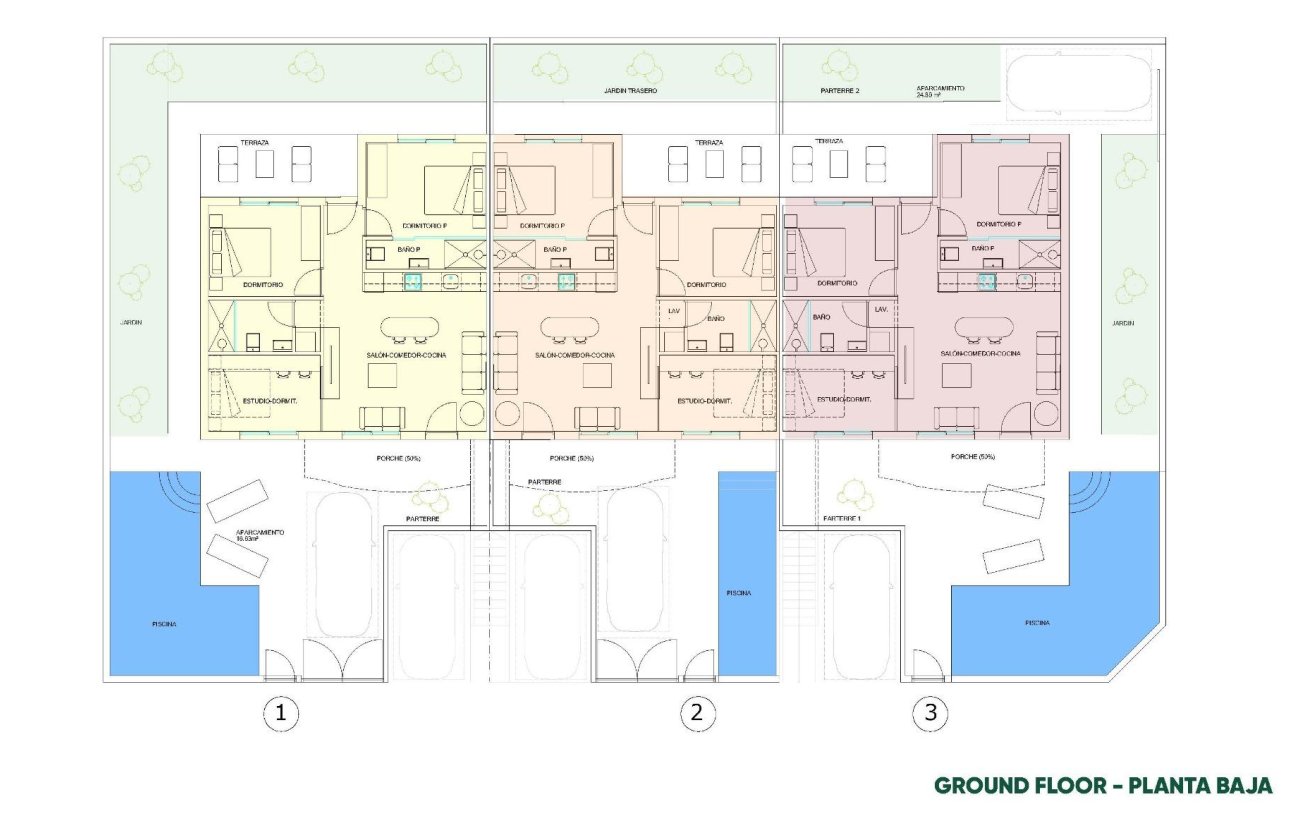 Nieuwbouw Woningen - Bungalow -
Pilar de la Horadada - parques de Andromeda