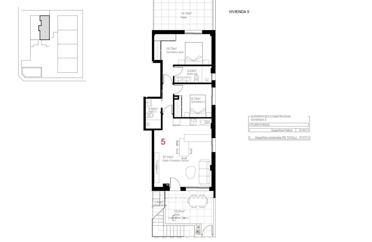 Nieuwbouw Woningen - Bungalow -
Pilar de la Horadada - pueblo