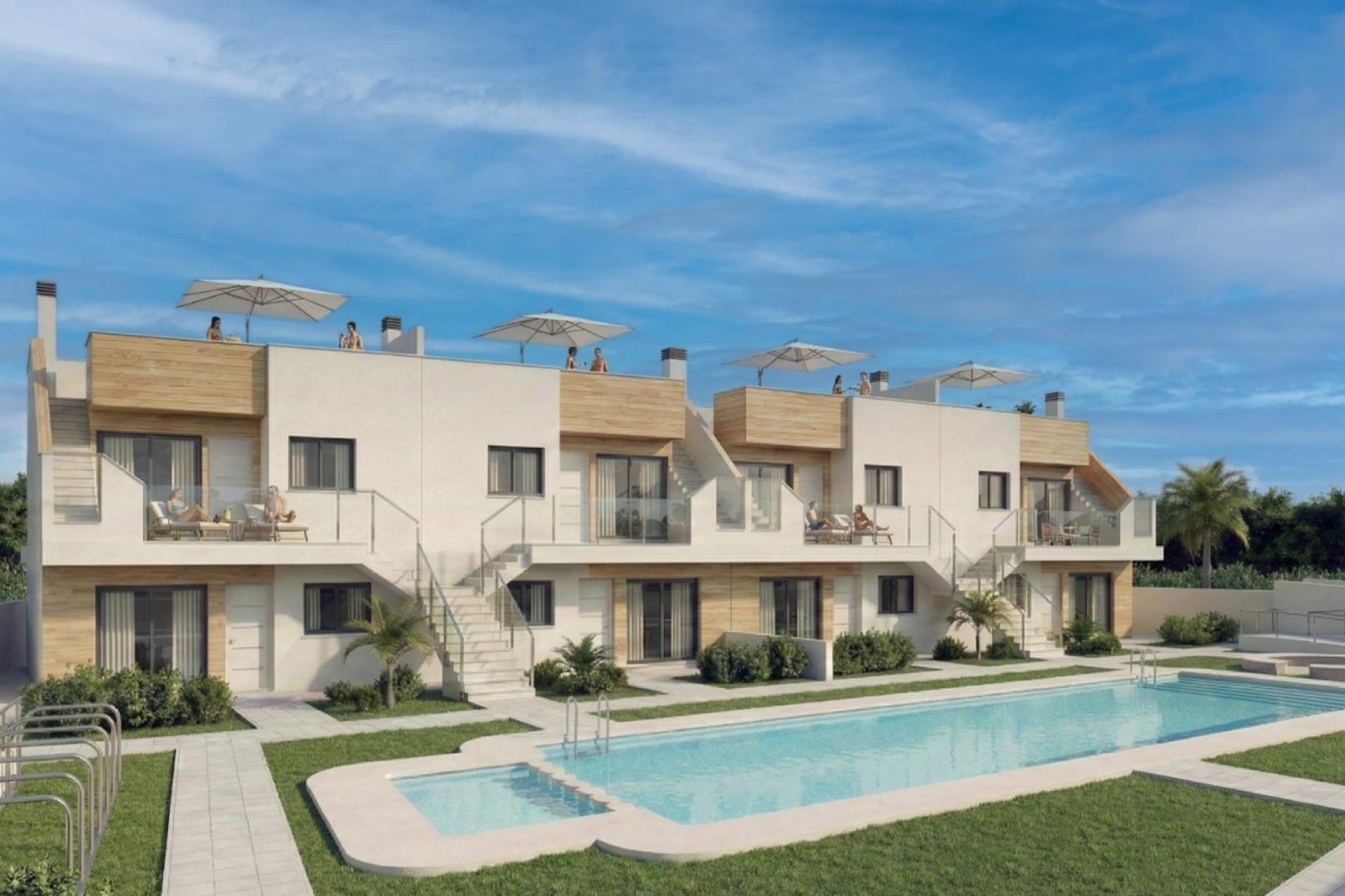 Nieuwbouw Woningen - Bungalow -
San Javier - pueblo
