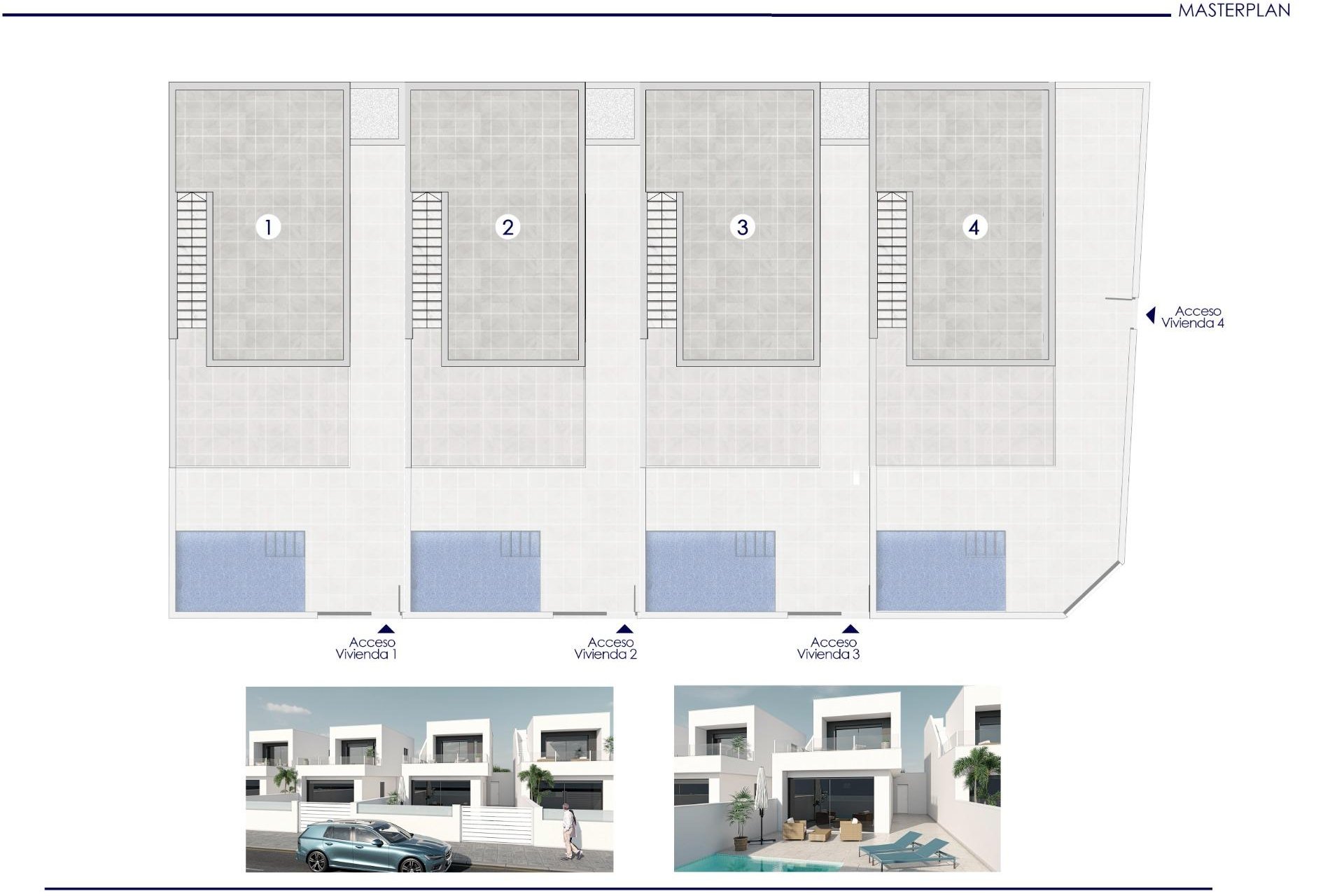 Nieuwbouw Woningen - Chalet -
San Pedro del Pinatar - Pueblo