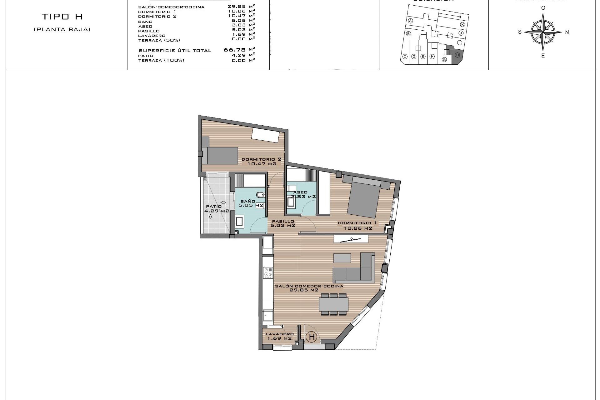 Nieuwbouw Woningen - Ground floor apartment -
Algorfa - Pueblo