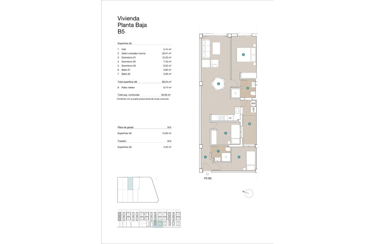 Nieuwbouw Woningen - Ground floor apartment -
Jacarilla - pueblo