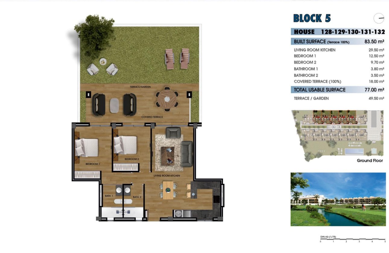 Nieuwbouw Woningen - Ground floor apartment -
Los Alcazares - La Serena Golf