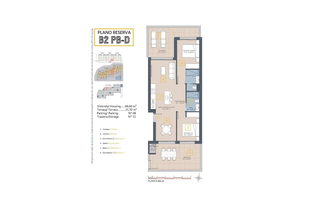 Nieuwbouw Woningen - Ground floor apartment -
Los Alcazares - Serena Golf