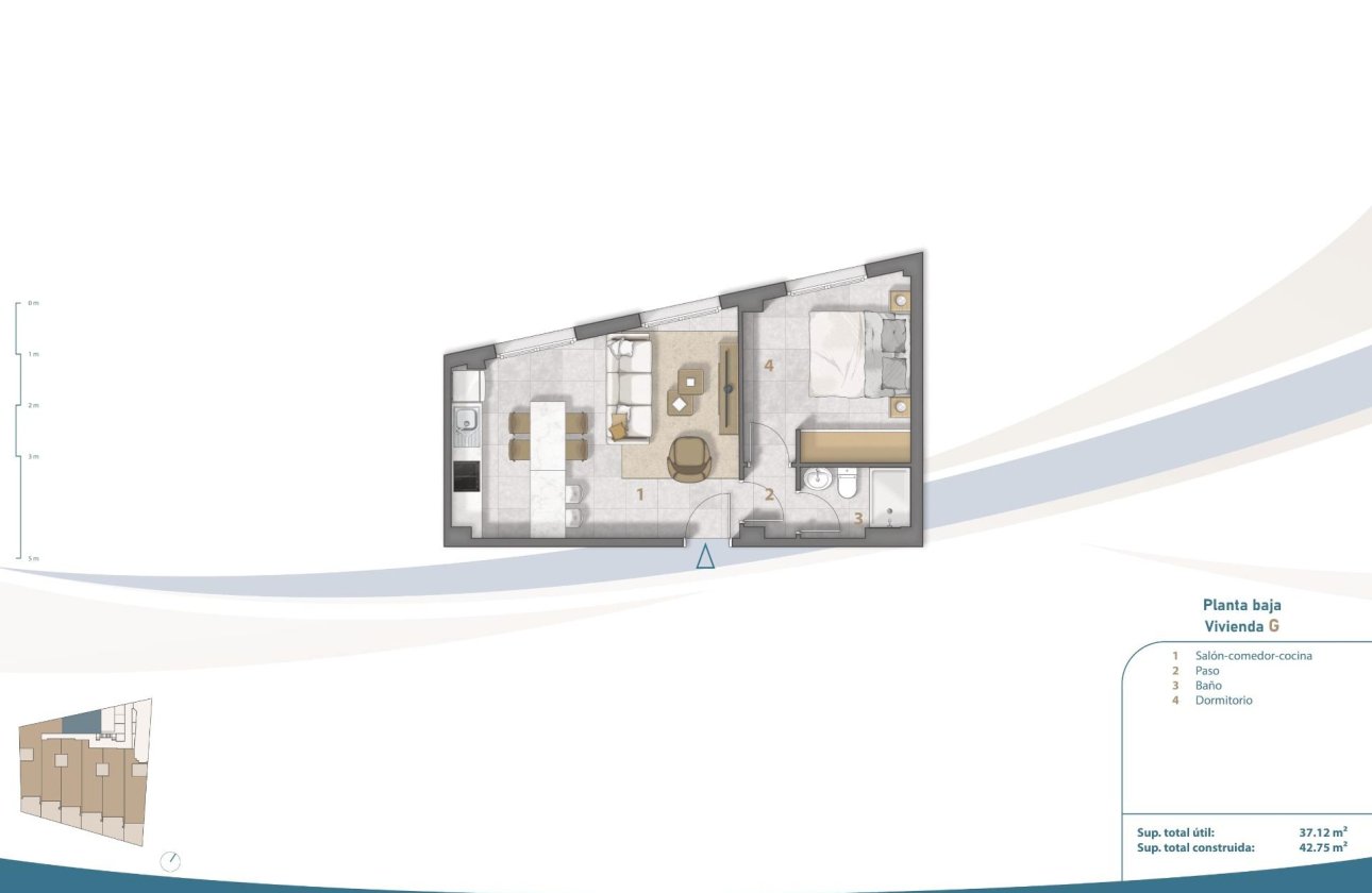 Nieuwbouw Woningen - Ground floor apartment -
San Pedro del Pinatar - Playa Villananitos