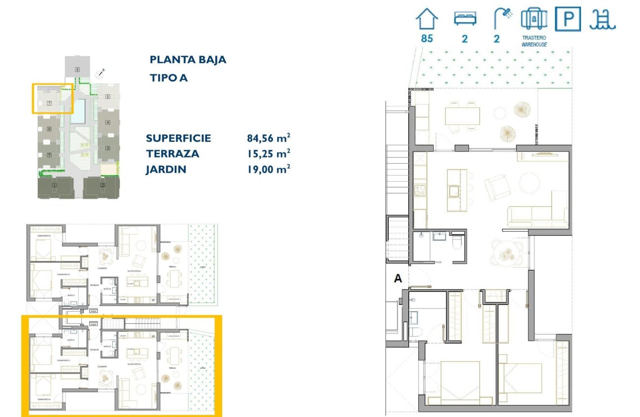 Nieuwbouw Woningen - Ground floor apartment -
San Pedro del Pinatar - Pueblo