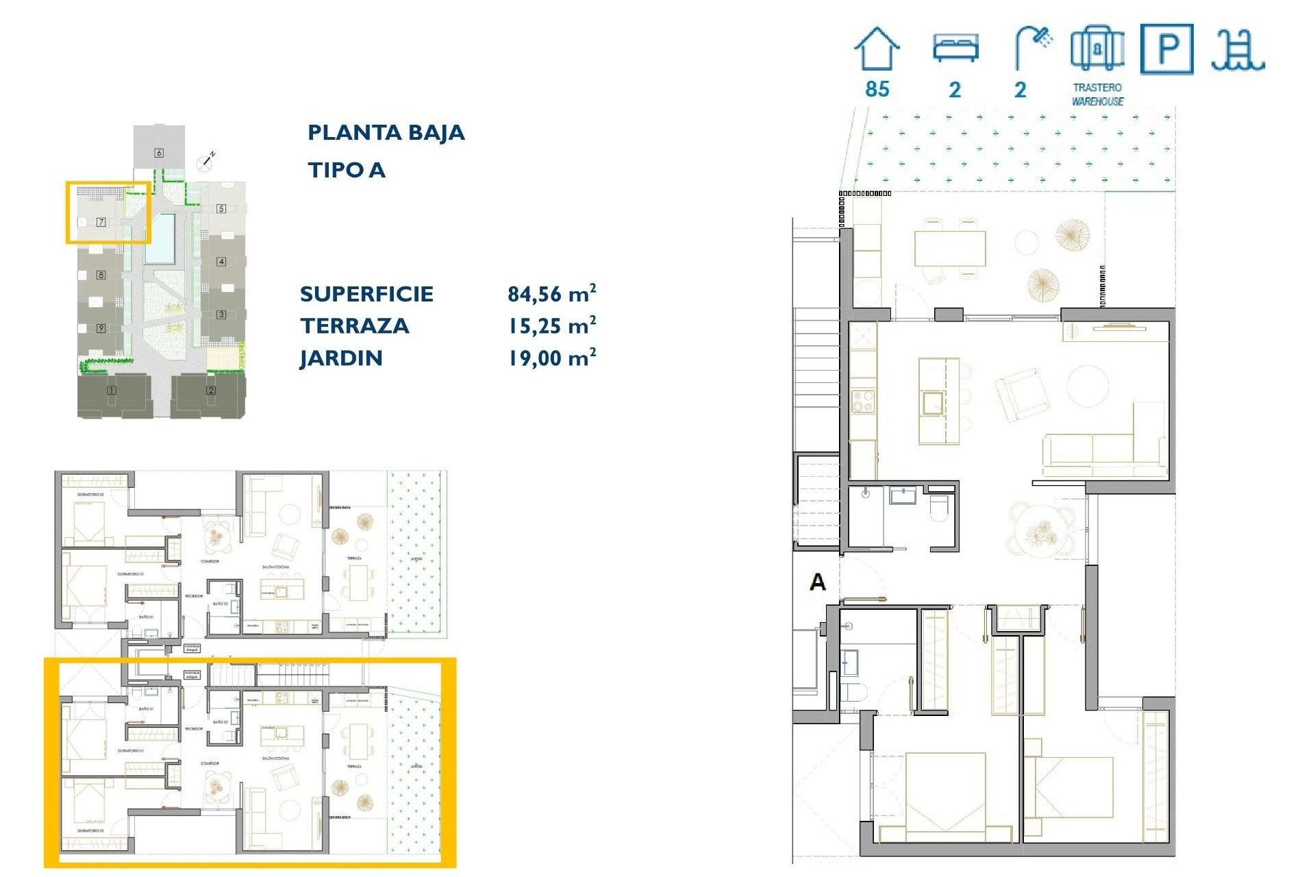 Nieuwbouw Woningen - Ground floor apartment -
San Pedro del Pinatar - Pueblo