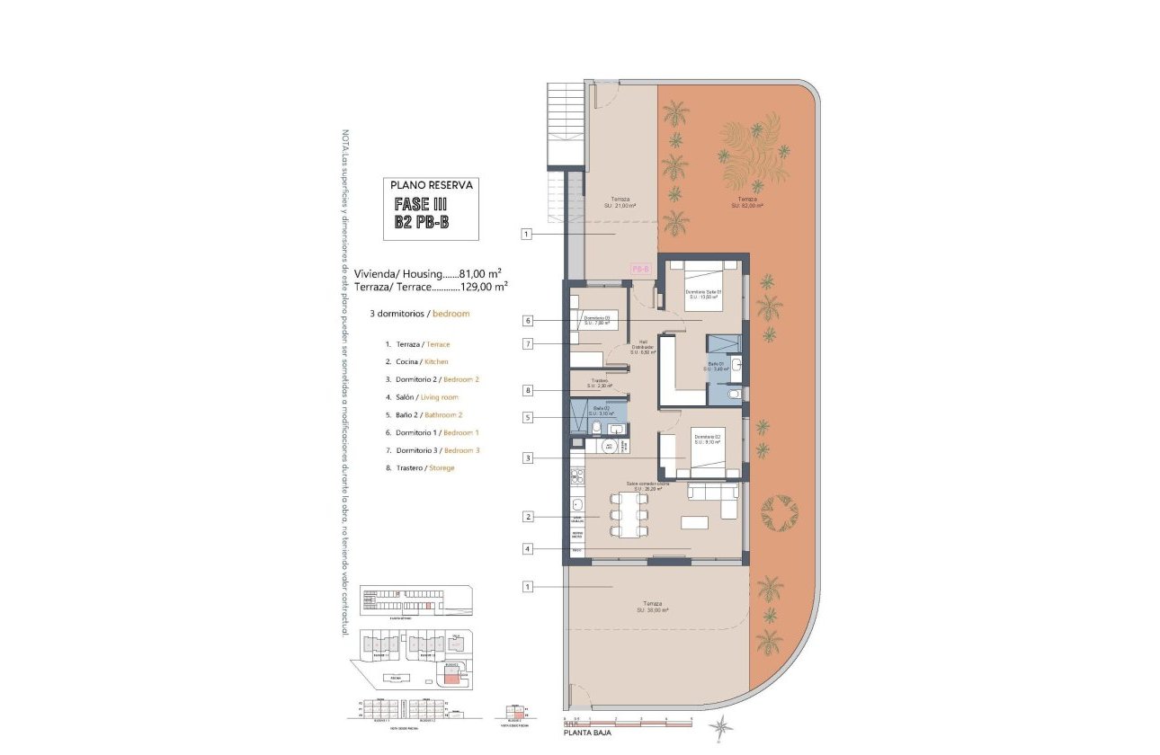 Nieuwbouw Woningen - Ground Floor Bungalow -
Los Alcazares - La Serena Golf
